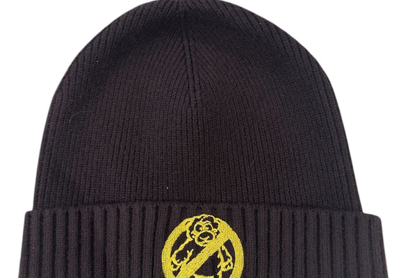 'No Sheep' Black Beanie Hat